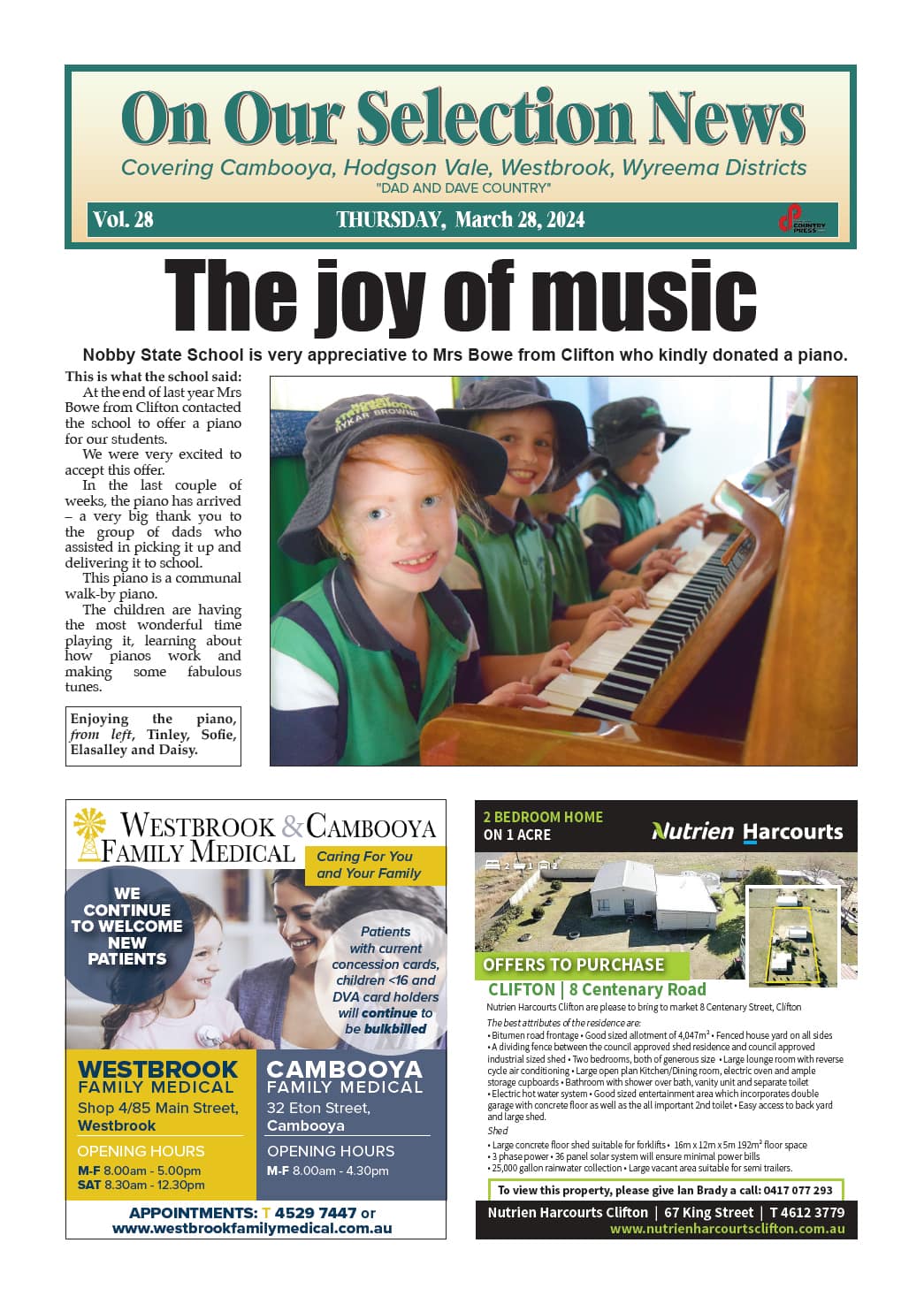 On Our Selection News 28 March 2024