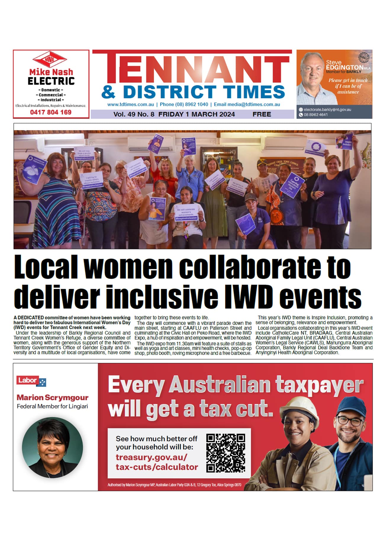 Tennant & District Times 1 March 2024