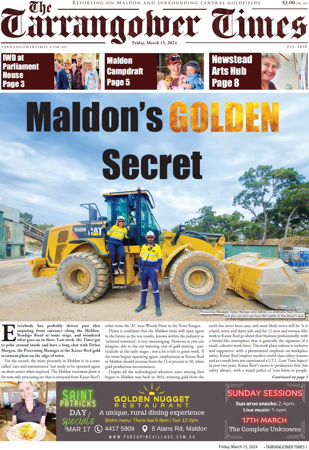 Tarrangower Times 15 March 2024
