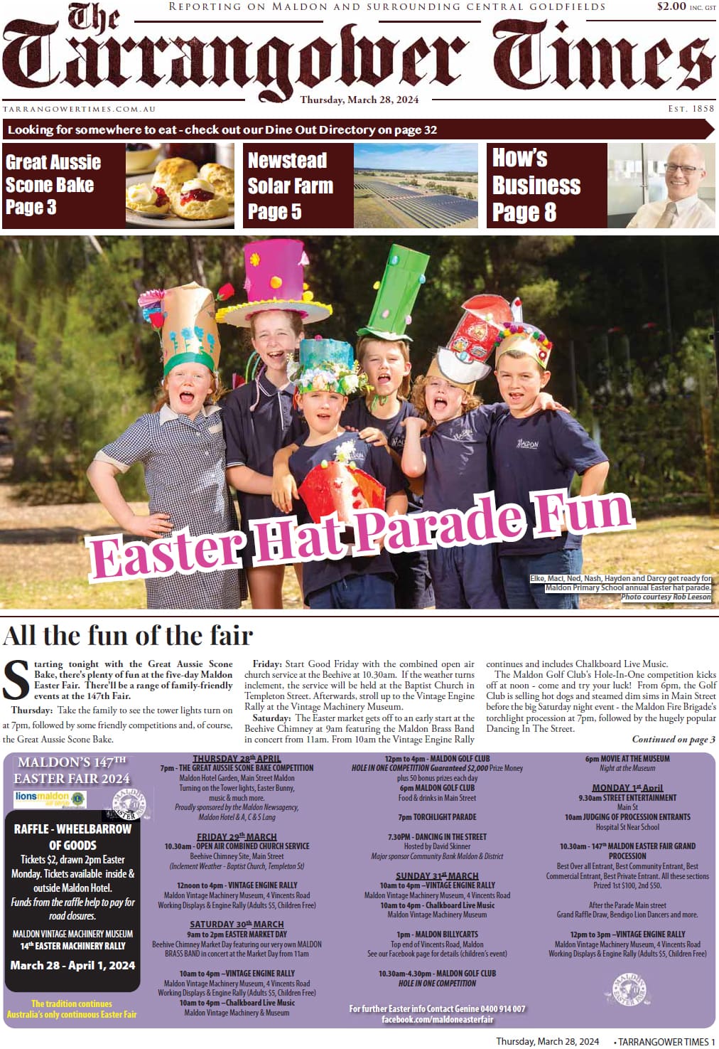 Tarrangower Times, 28 March 2024