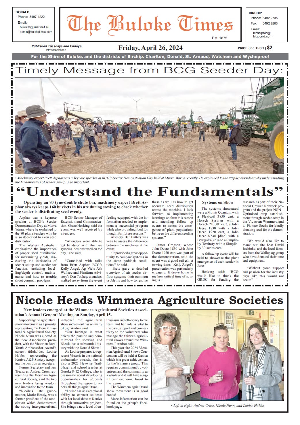 The Buloke Times 26 April 2024