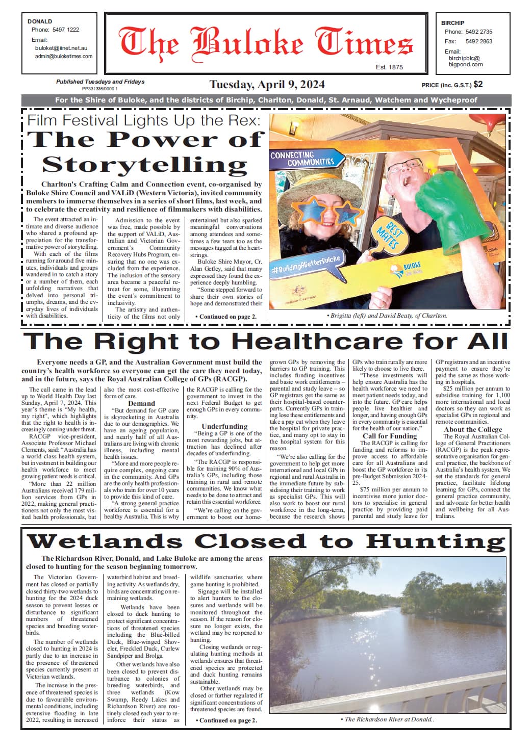 The Buloke Times 9 April 2024
