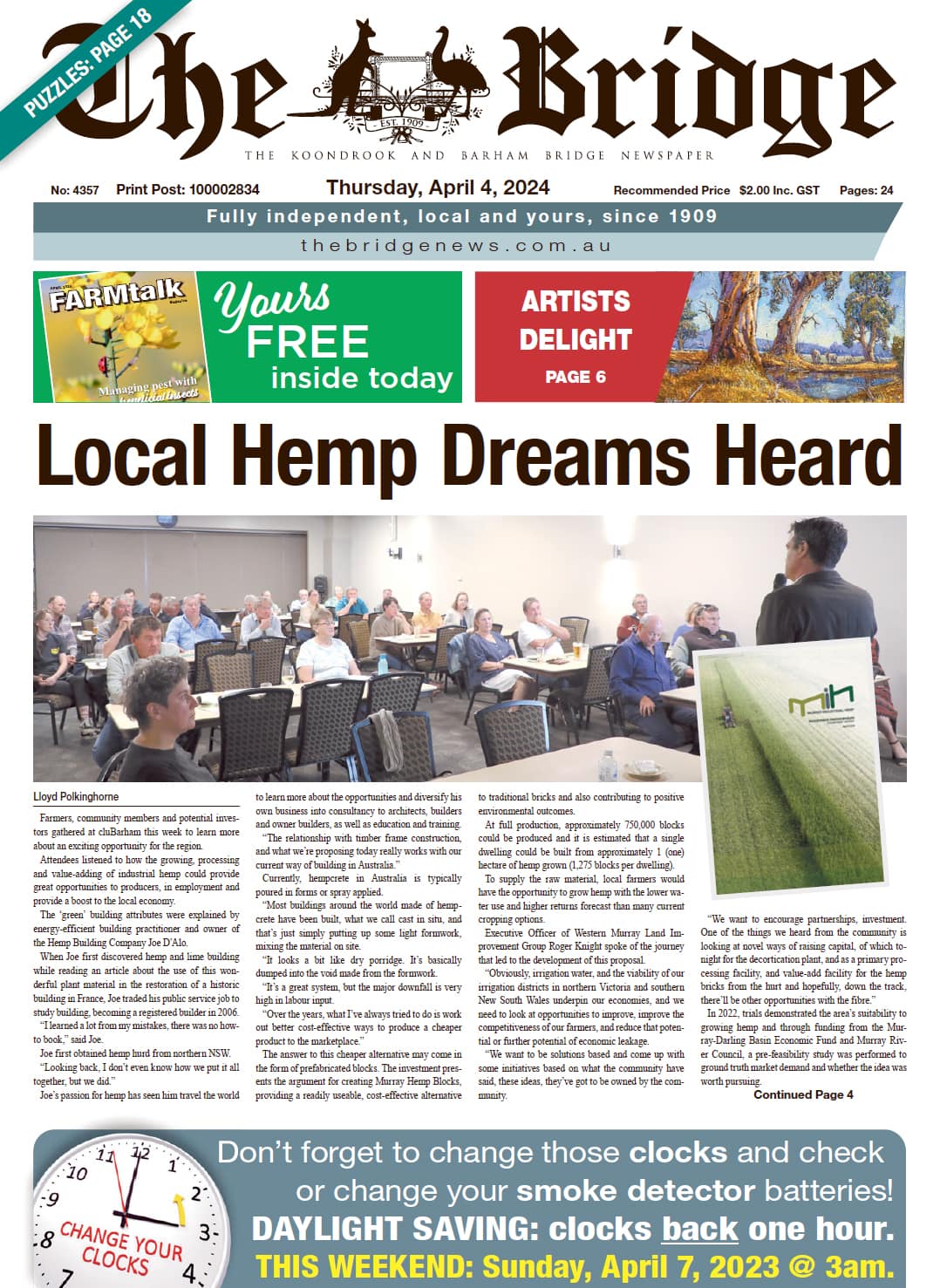 The Koondrook and Barham Bridge Newspaper 4 April 2024