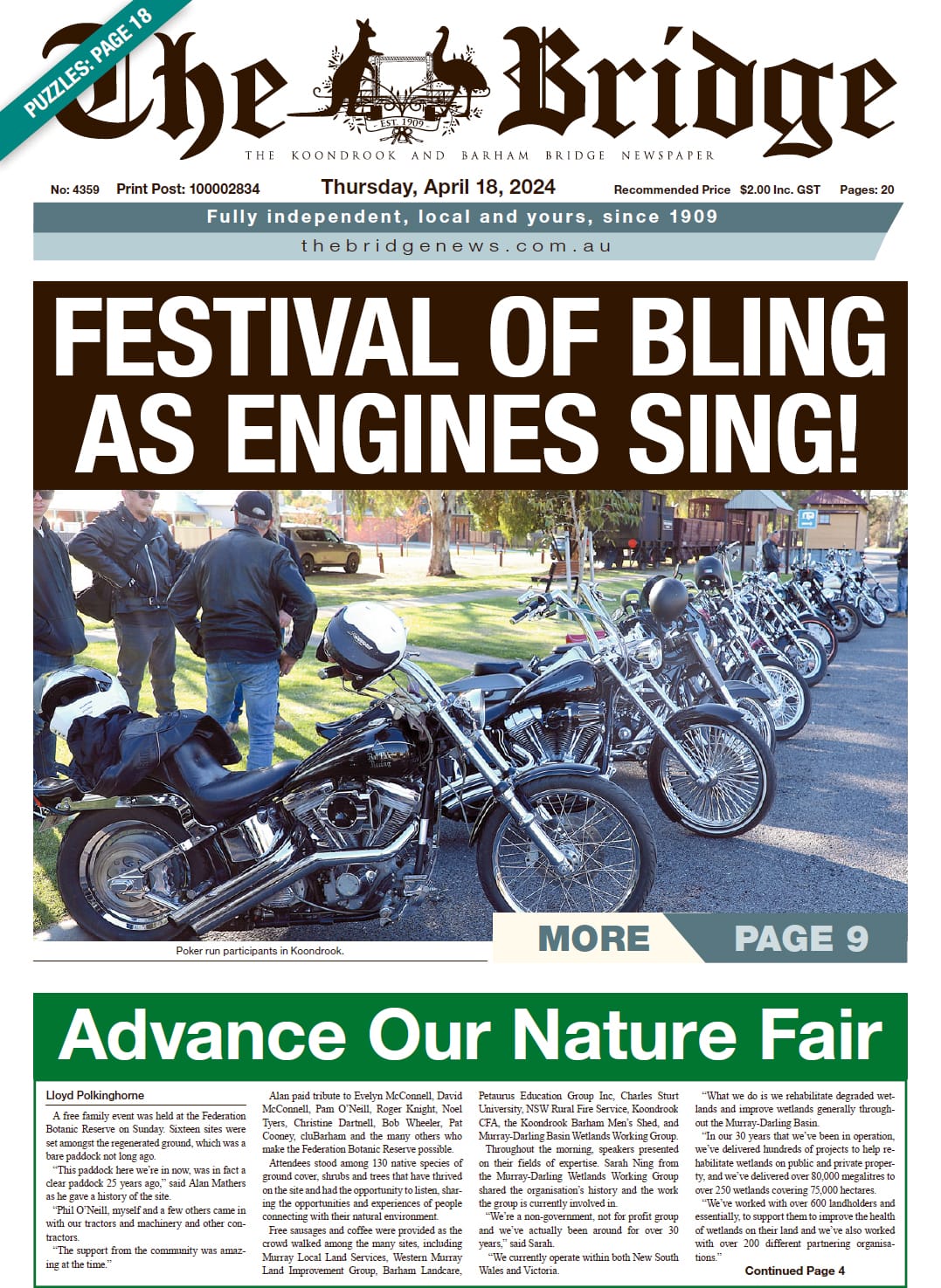 The Koondrook and Barham Bridge Newspaper 18 April 2024