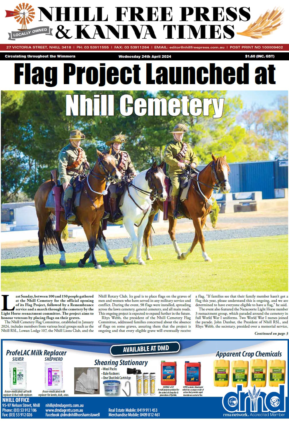 Nhill Free Press & Kaniva Times 24 April 2024