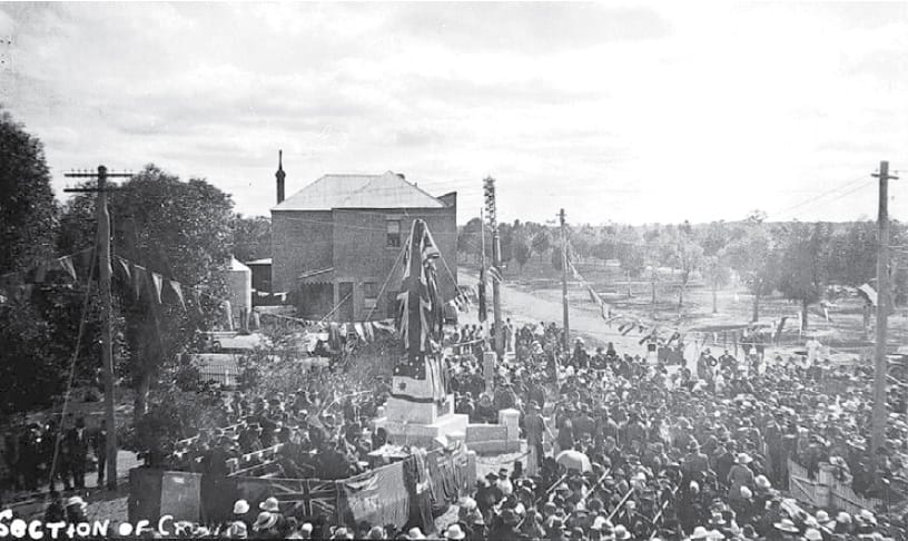 Nhill War Memorial unveiling