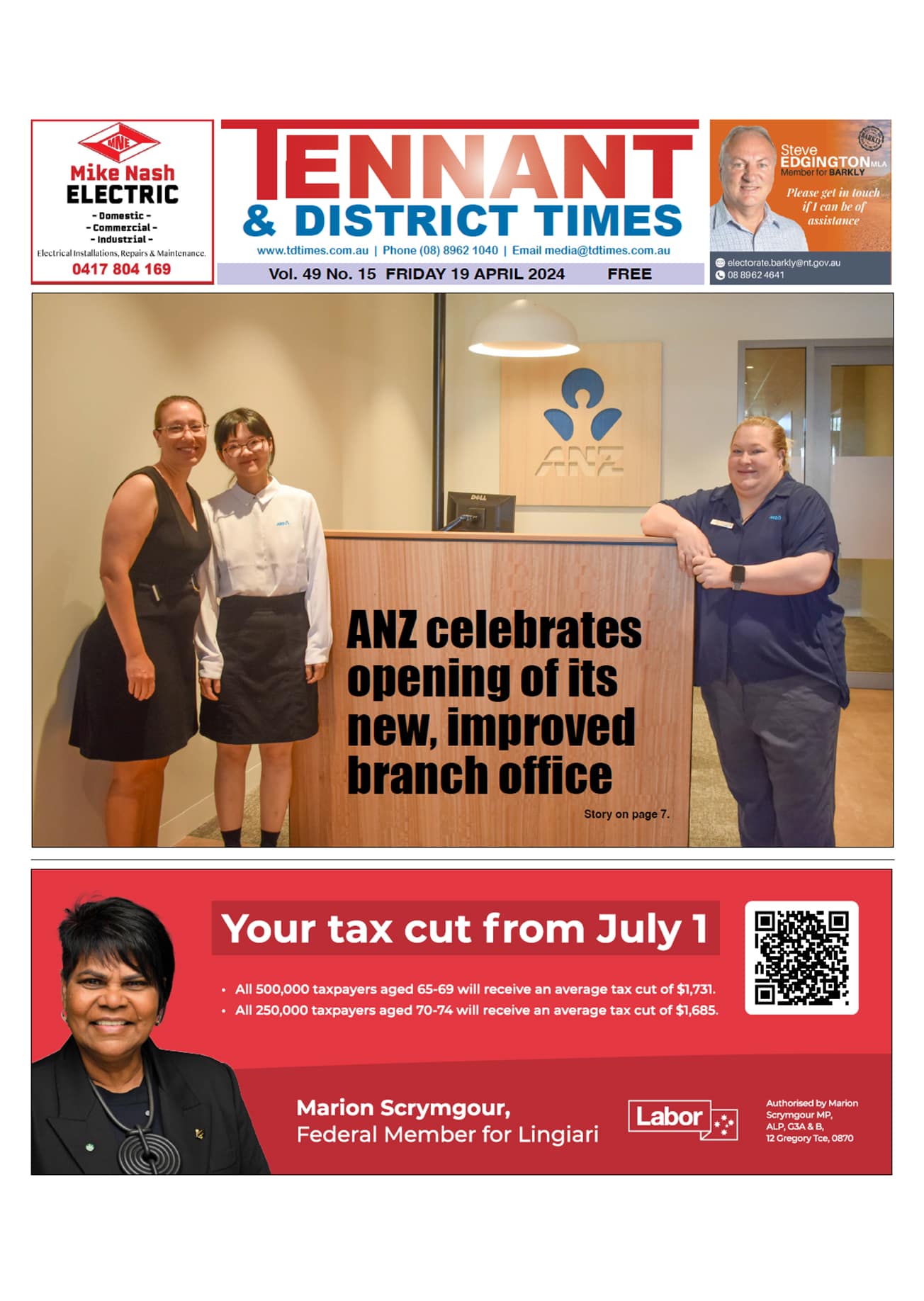 Tennant & District Times 19 April 2024