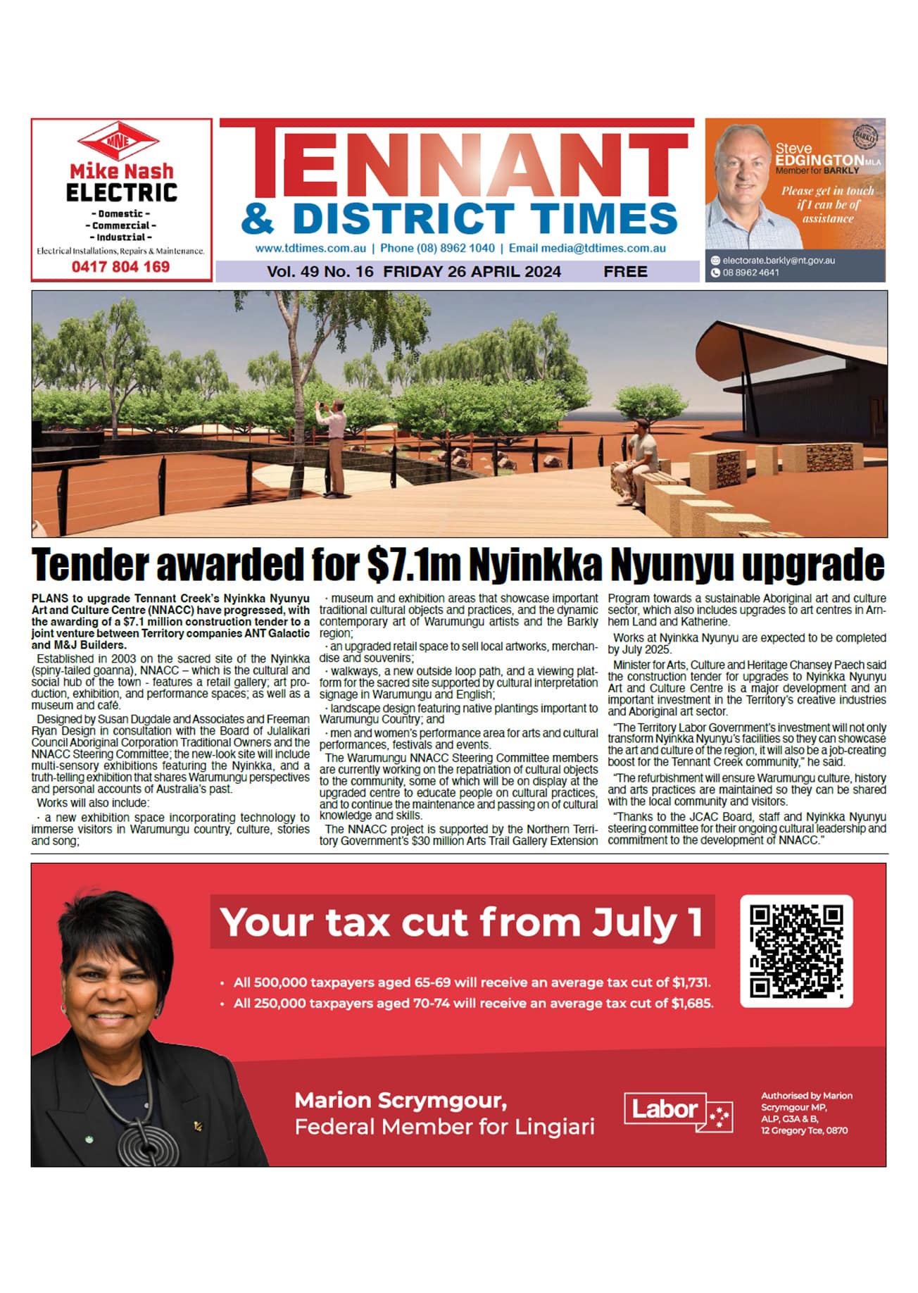 Tennant & District Times 26 April 2024
