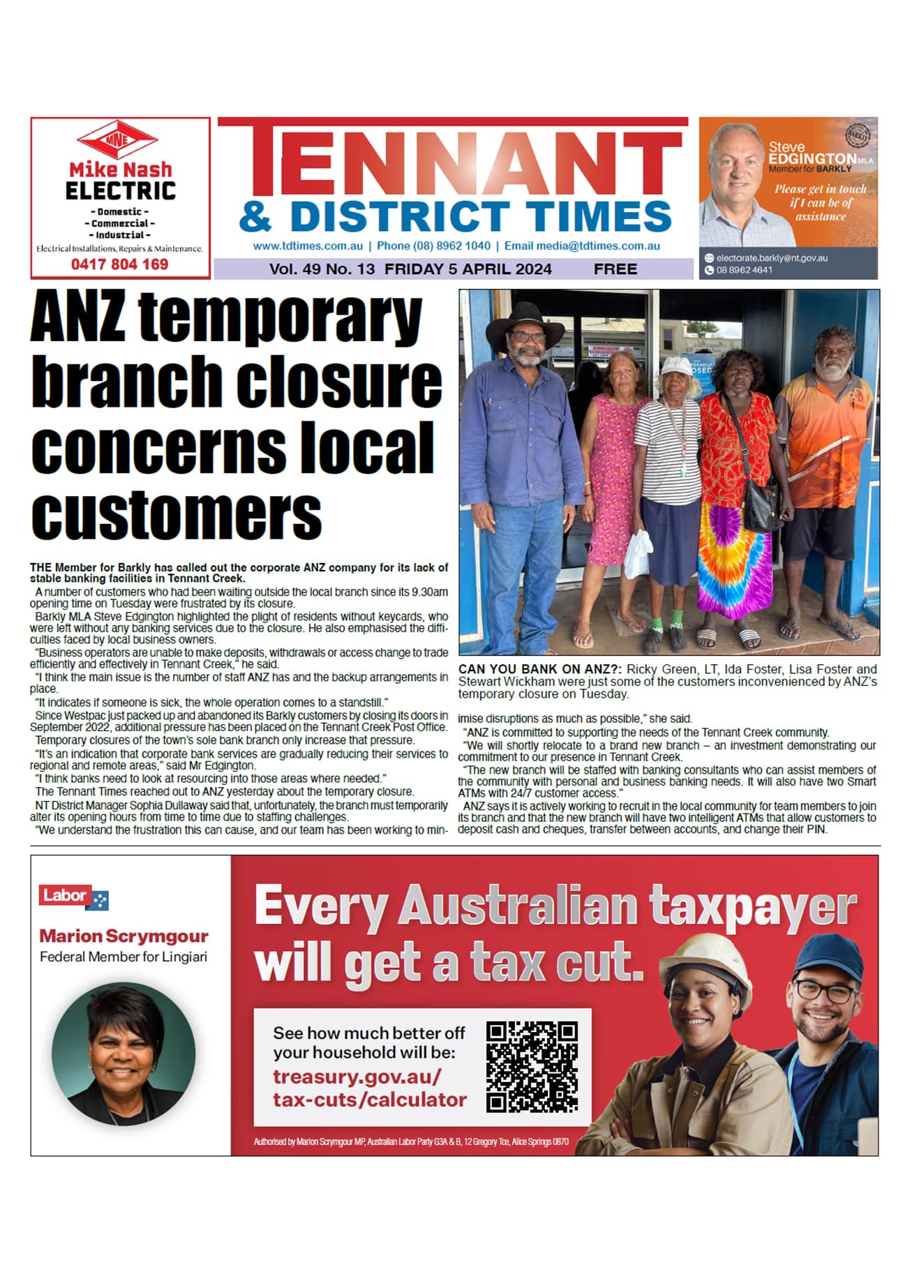Tennant & District Times 5 April 2024