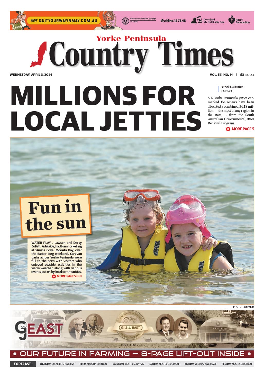 Yorke Peninsula Country Times 3 April 2024