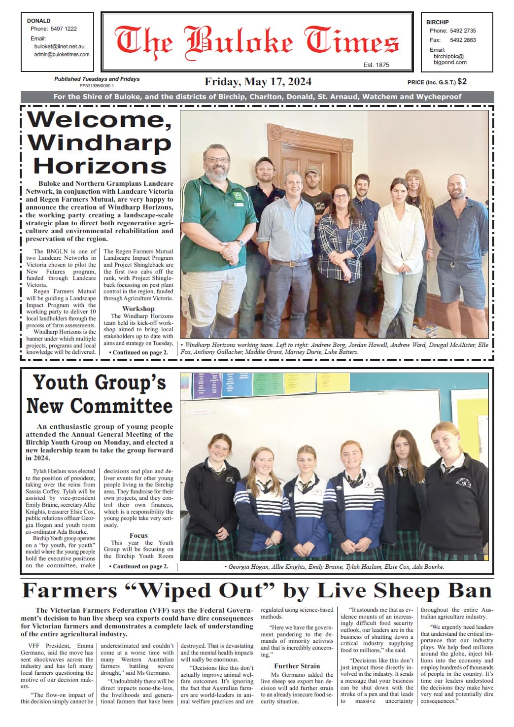 The Buloke Times 17 May 2024