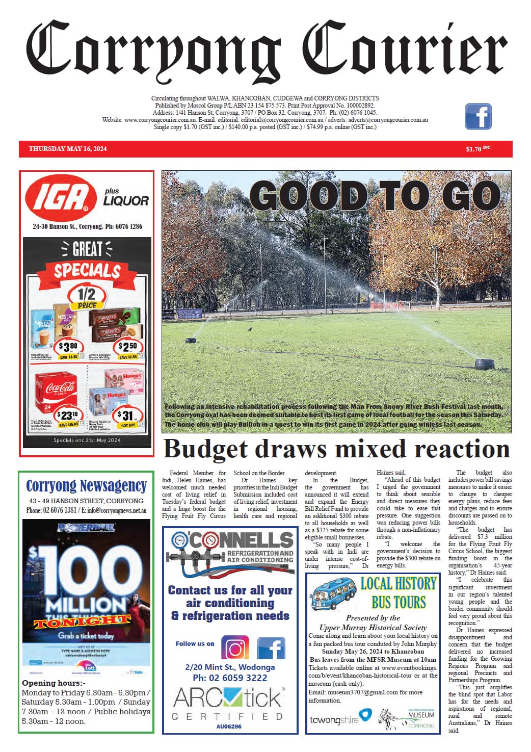 Cprryong Courier 16 May 2024