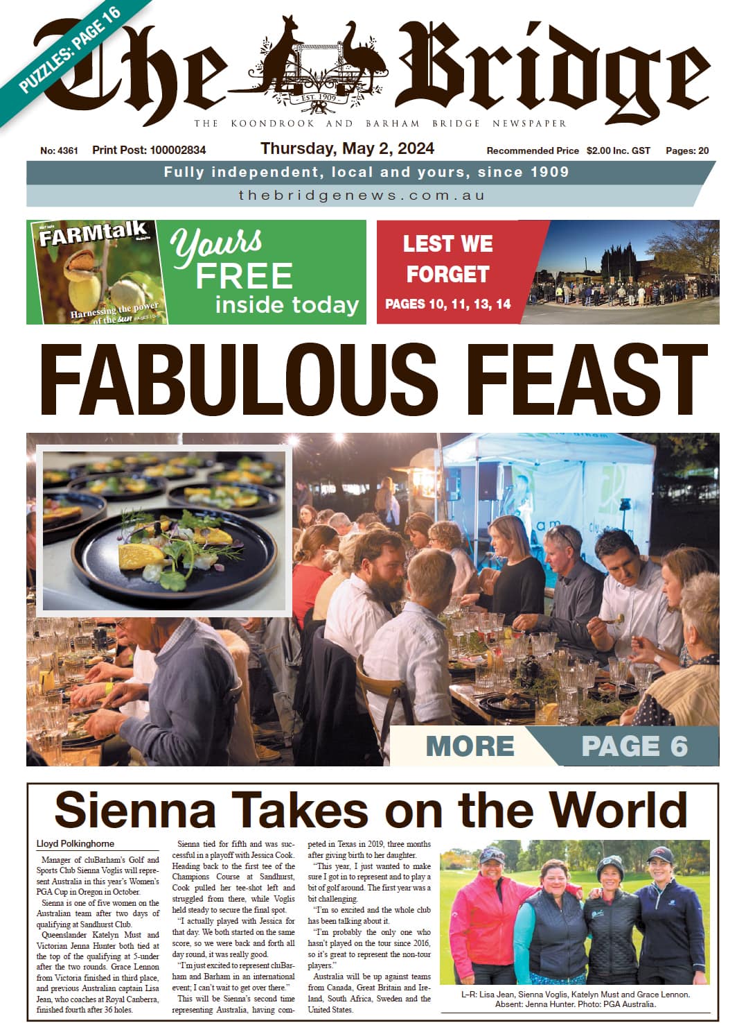 The Koondrook and Barham Bridge Newspaper 2 May 2024