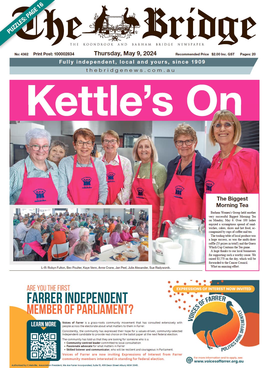 The Koondrook and Barham Bridge Newspaper 9 May 2024