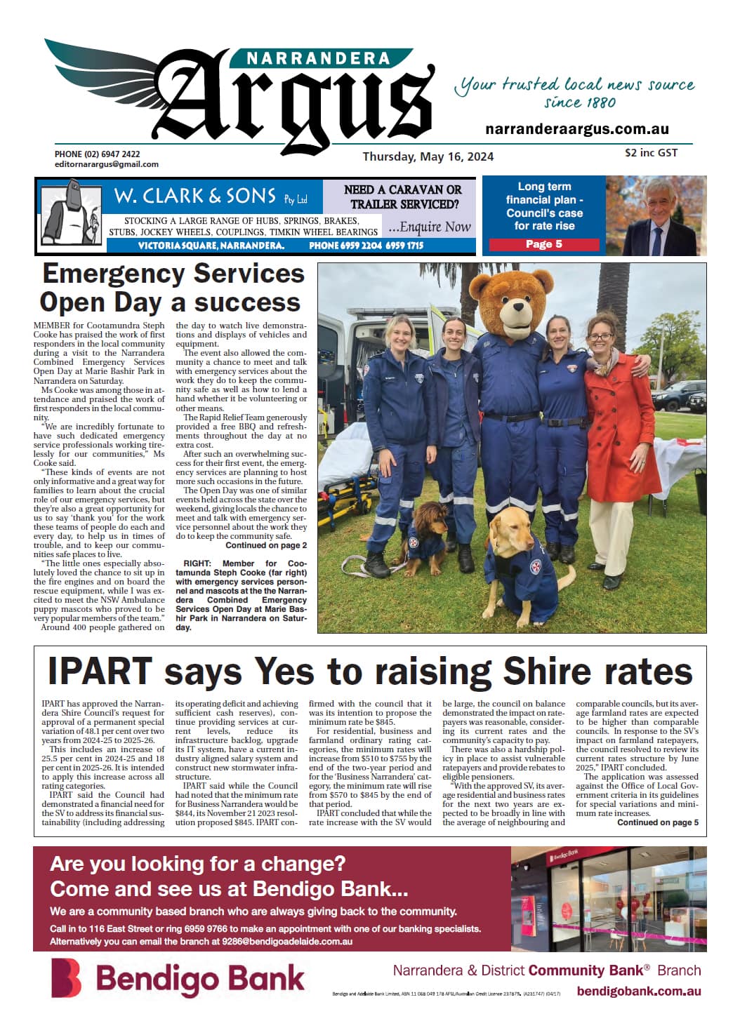 Narrandera Argus 16 May 2024