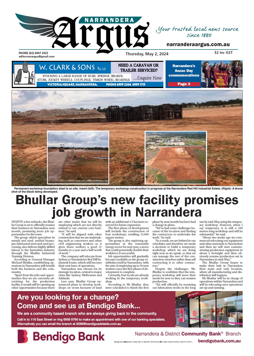 Narrandera Argus 2 May 2024