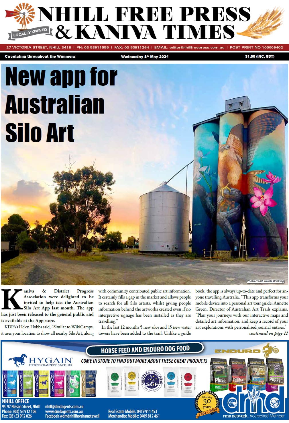 Nhill Free Press & Kaniva Times 8 May 2024