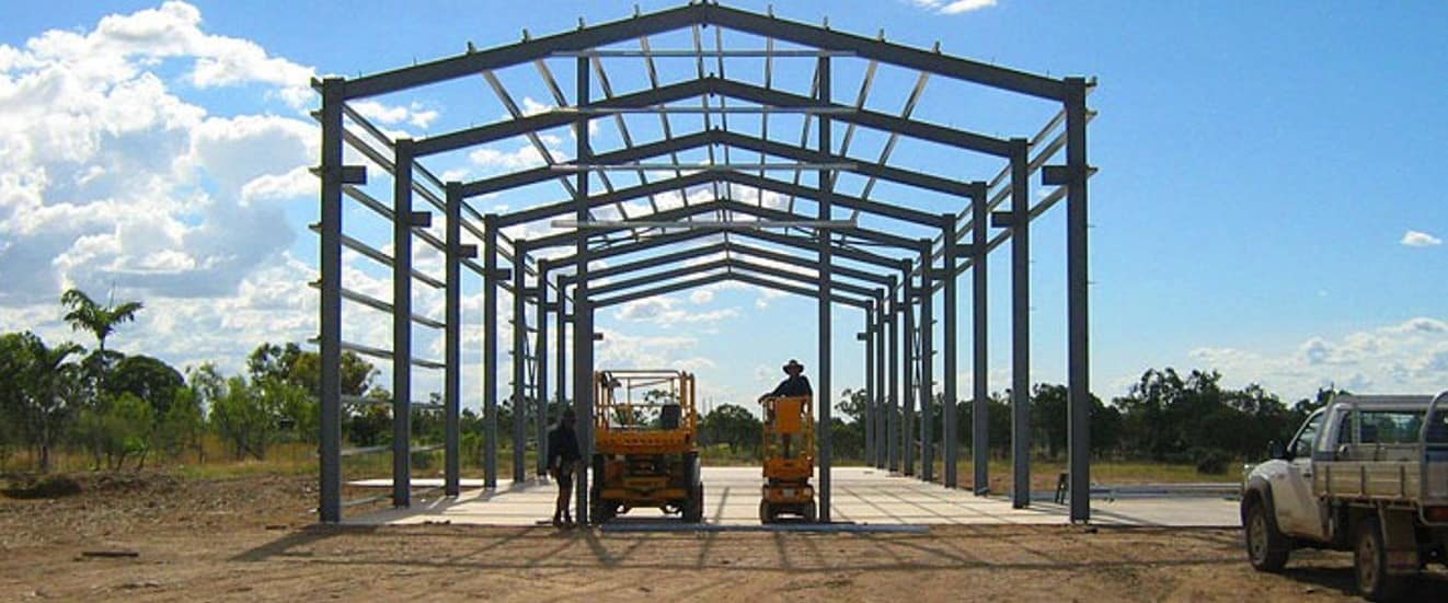 Shed under construction
