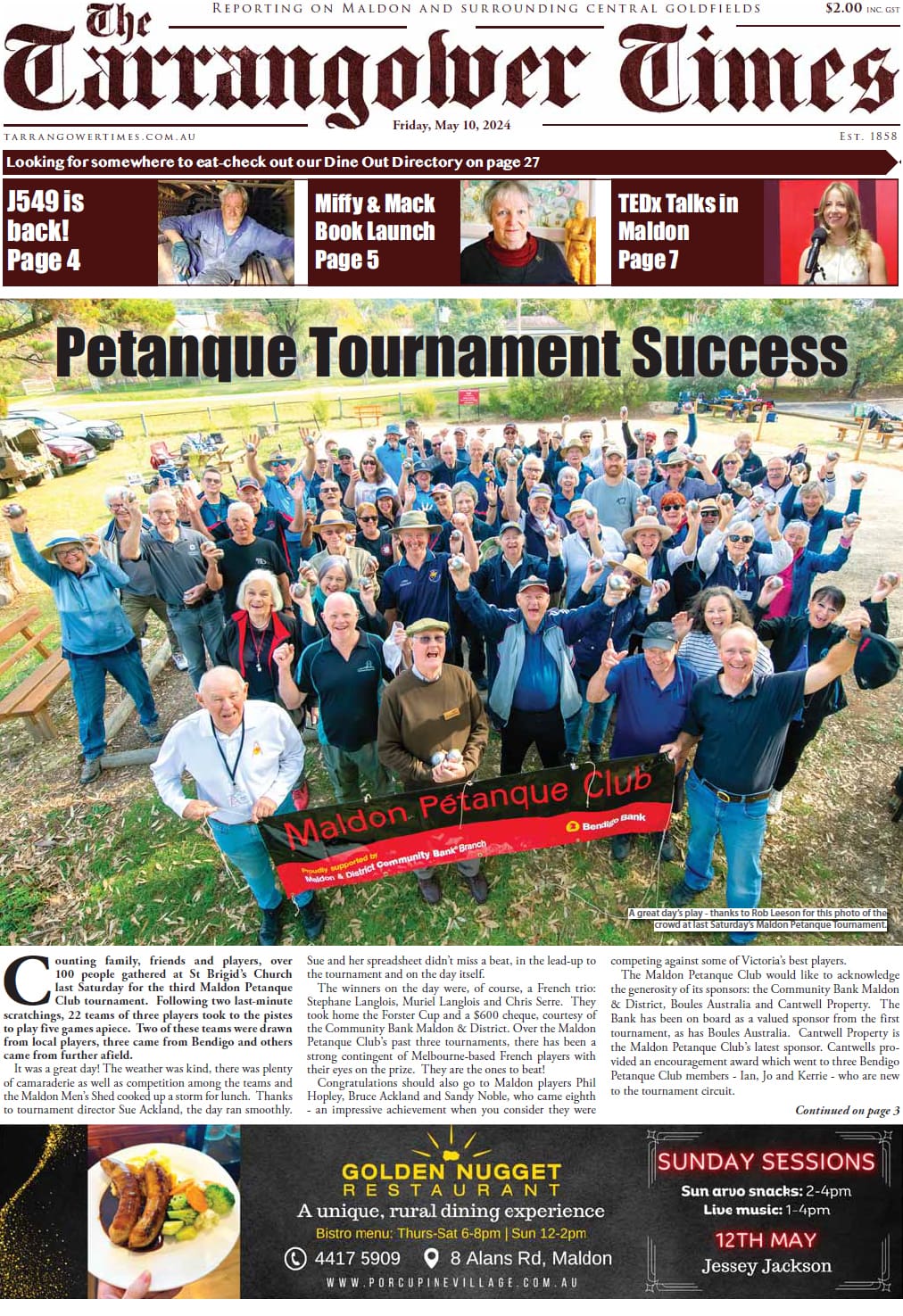 Tarrangower Times 10 May 2024