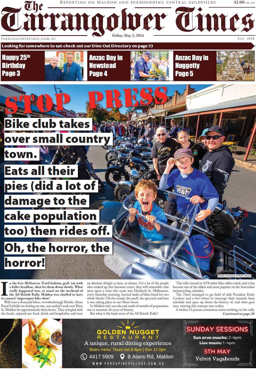 Tarrangower Times 3 May 2024