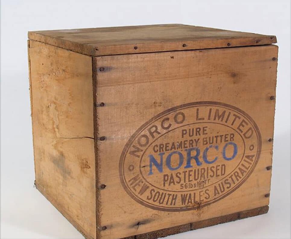 Wooden butter box