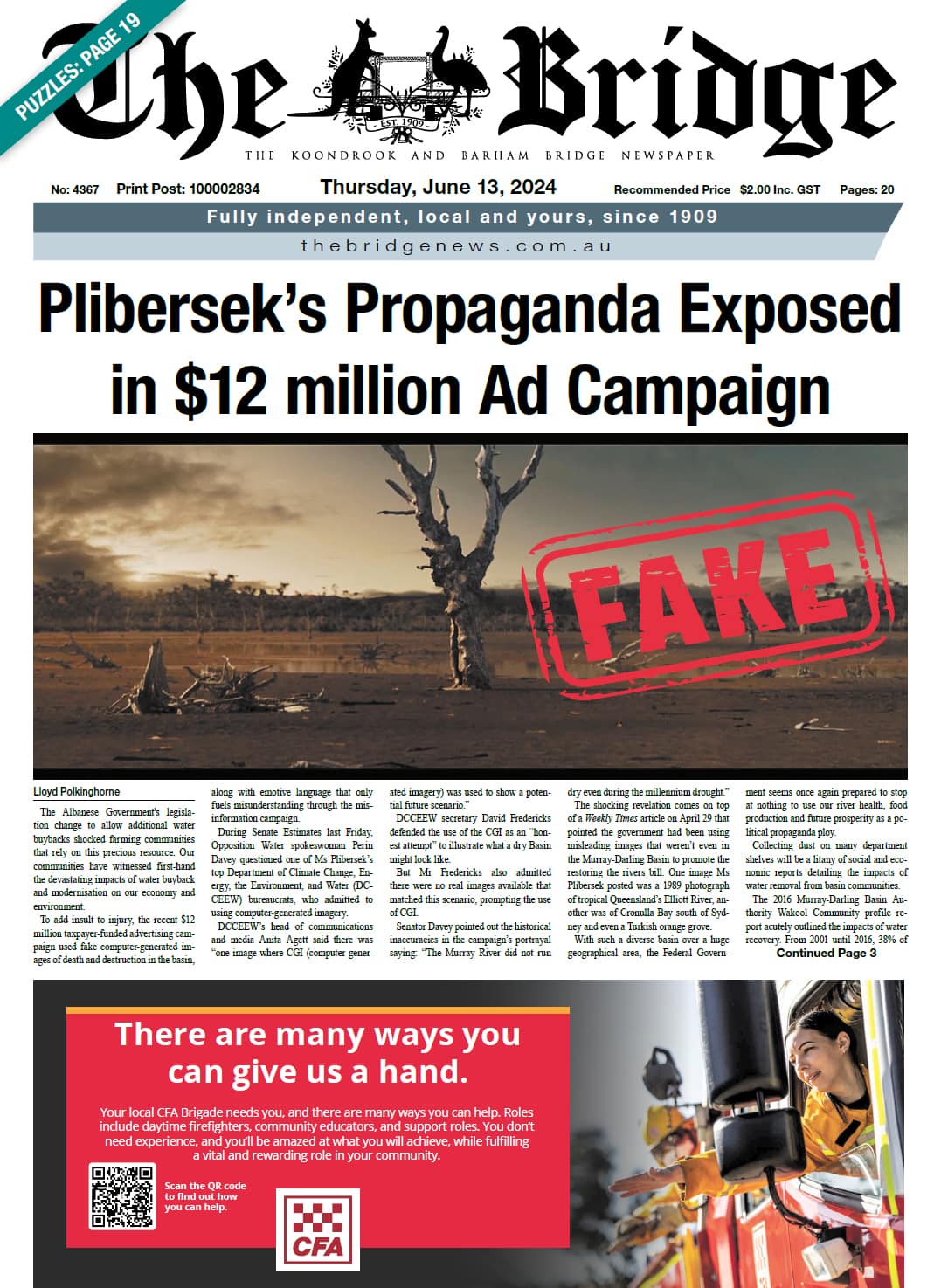 The Koondrook and Barham Bridge Newspaper 13 June 2024