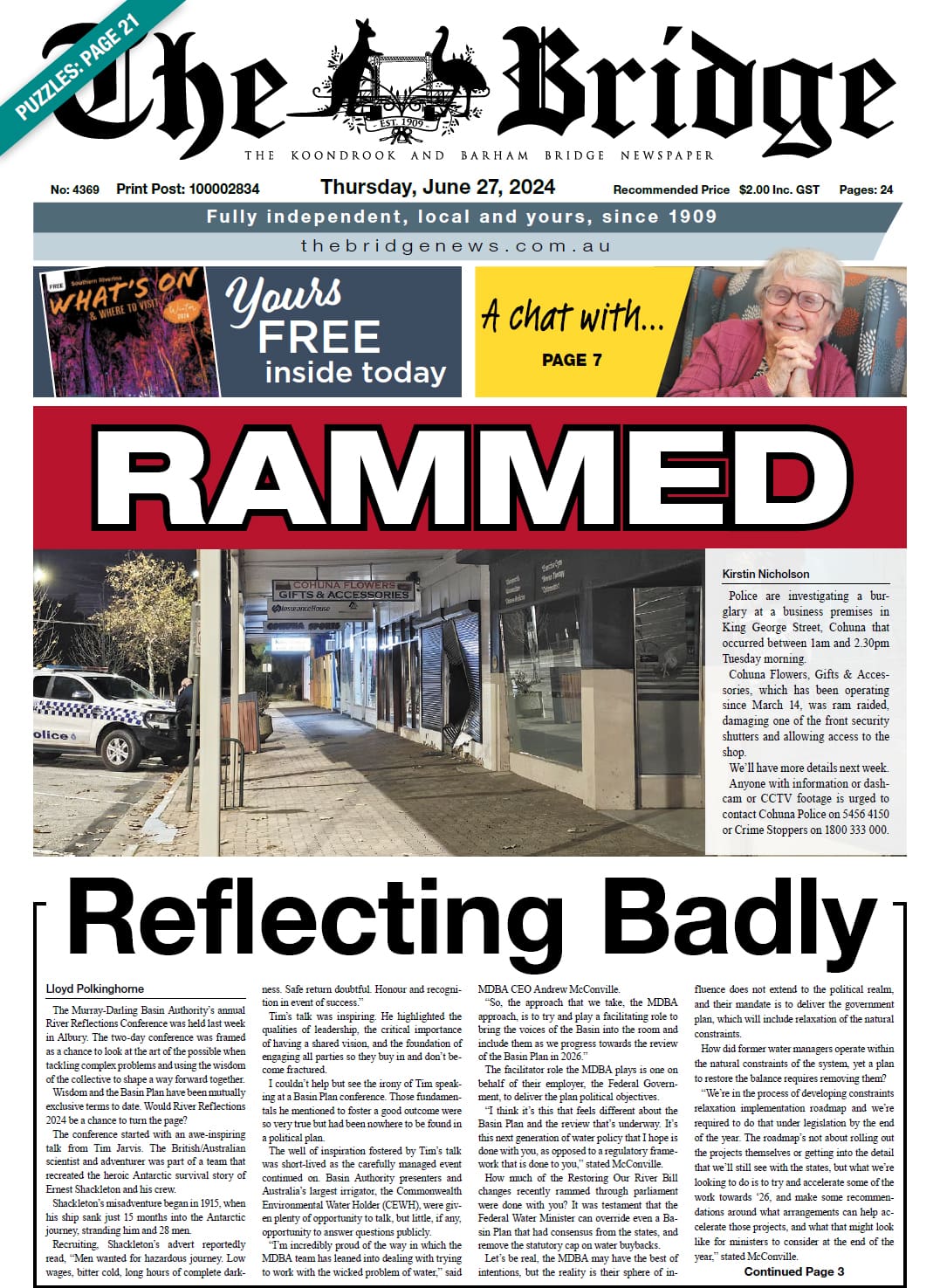 The Koondrook and Barham Bridge Newspaper 27 June 2024