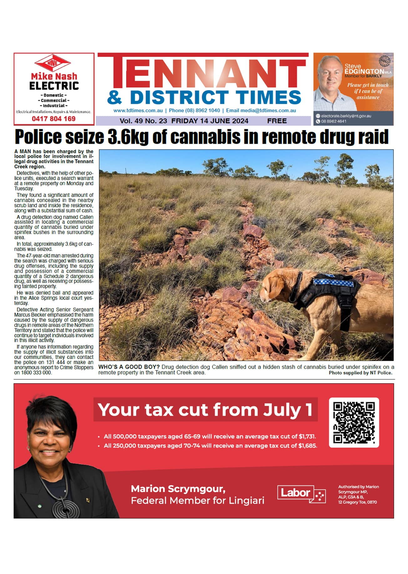 Tennant & District Times 14 June 2024