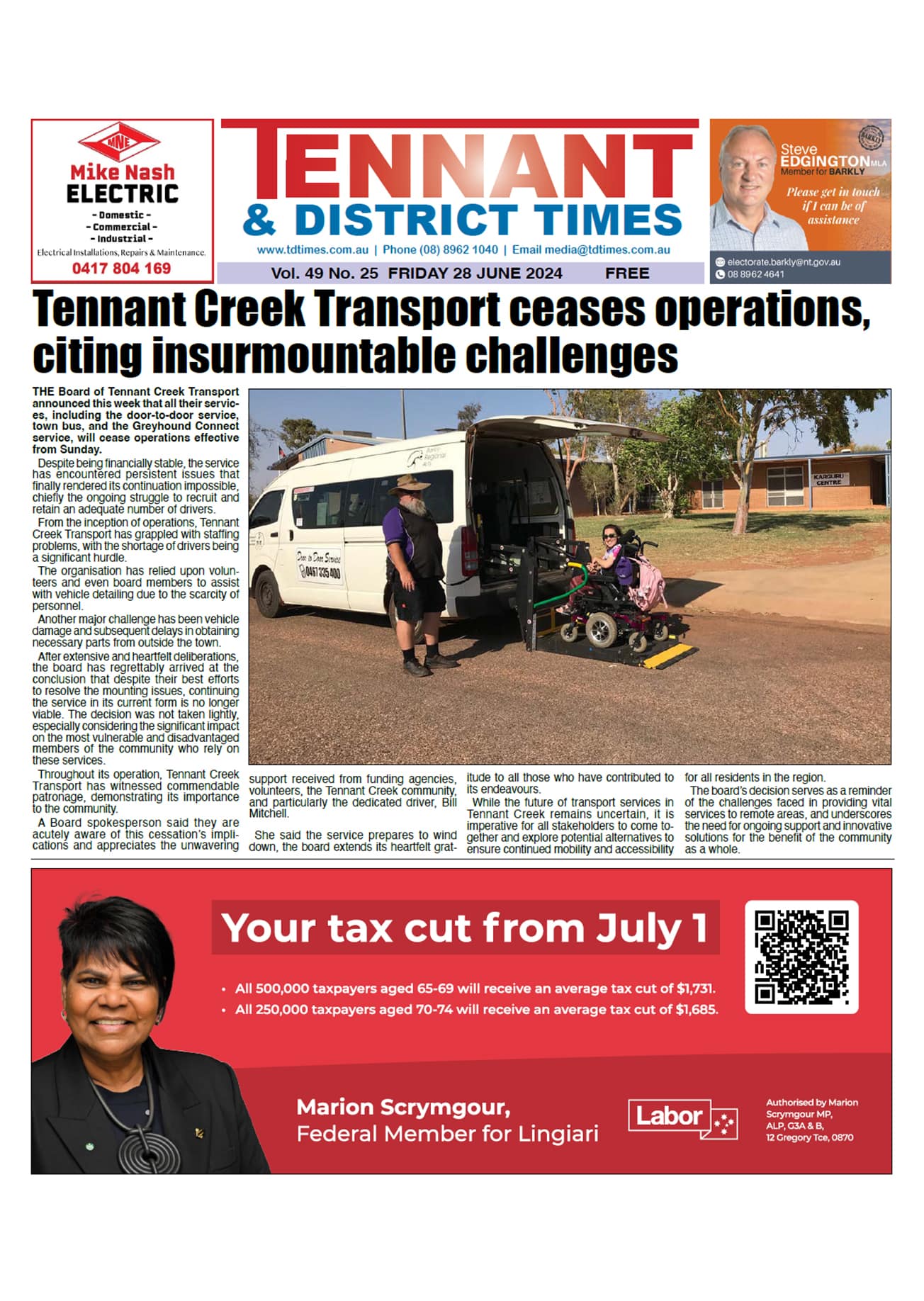 Tennant & District Times 28 June 2024
