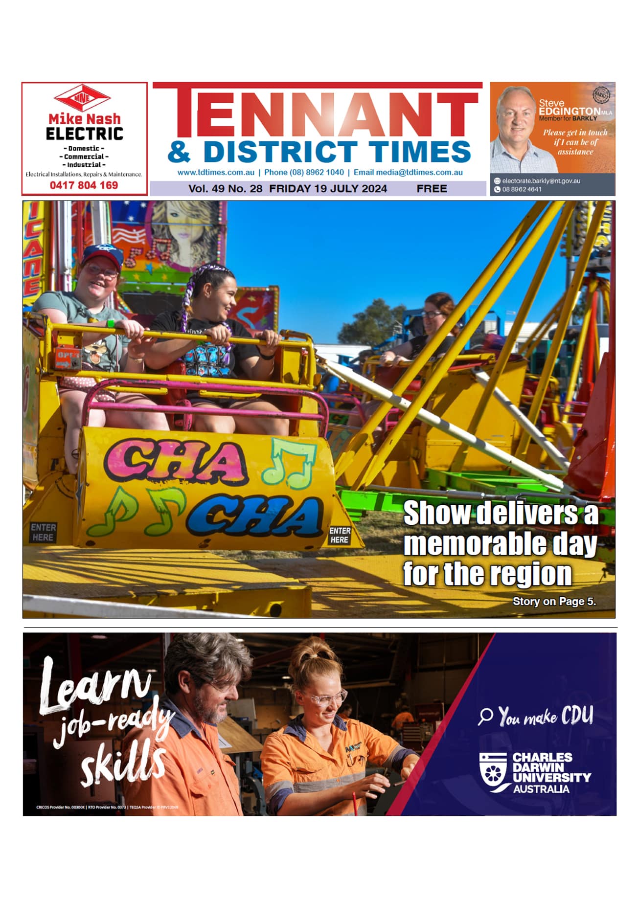 Tennant & District Times 19 July 2024