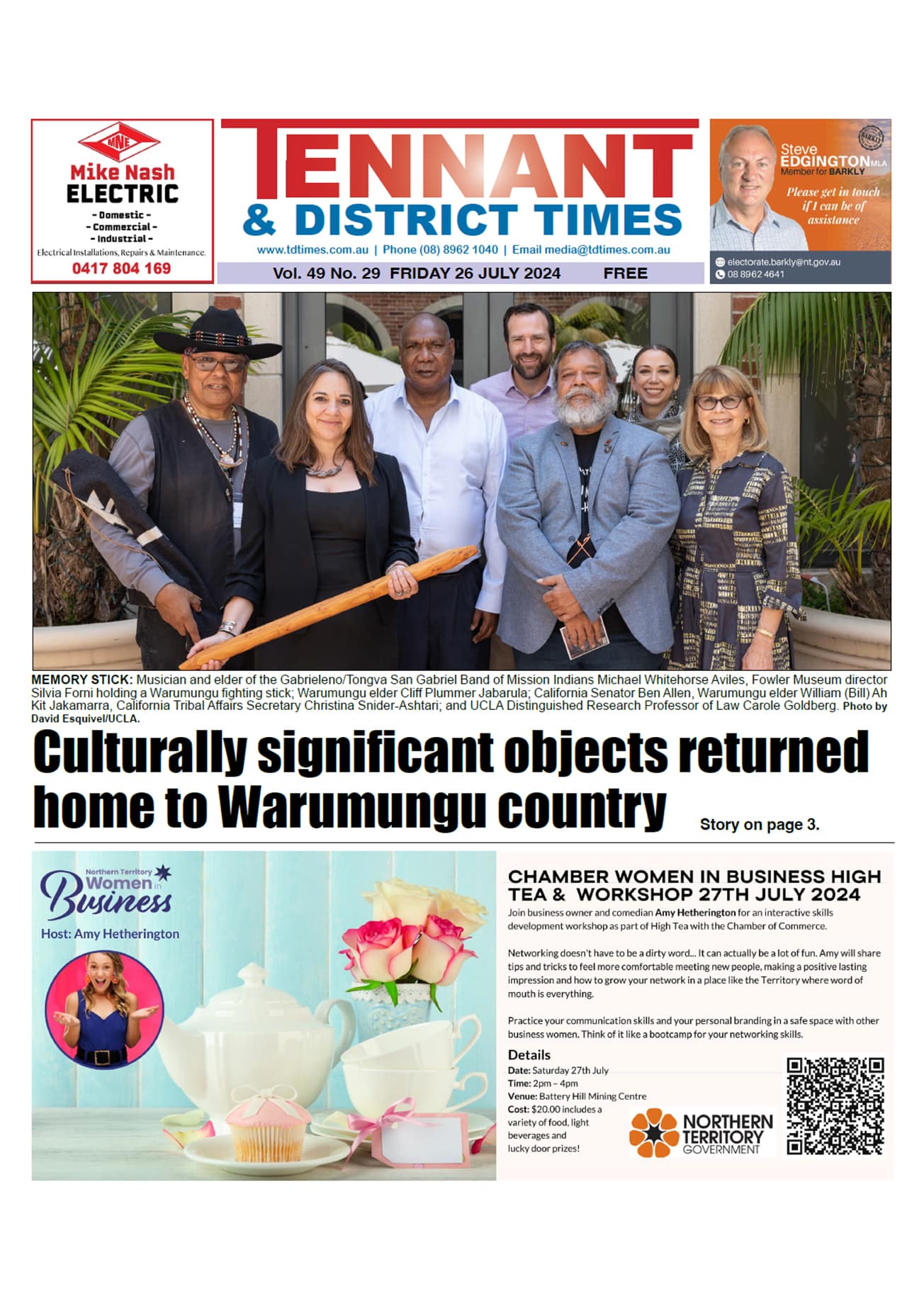 Tennant & District Times 26 July 2024