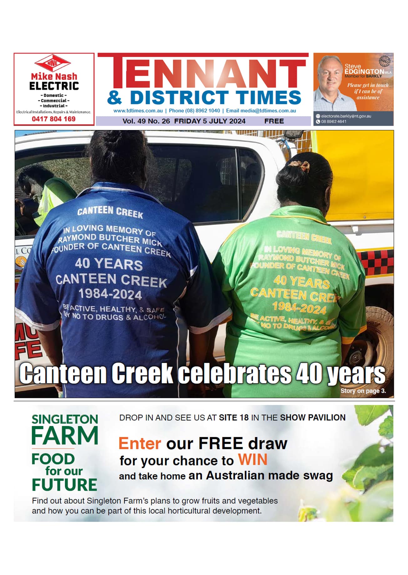 Tennant & District Times 5 July 2024