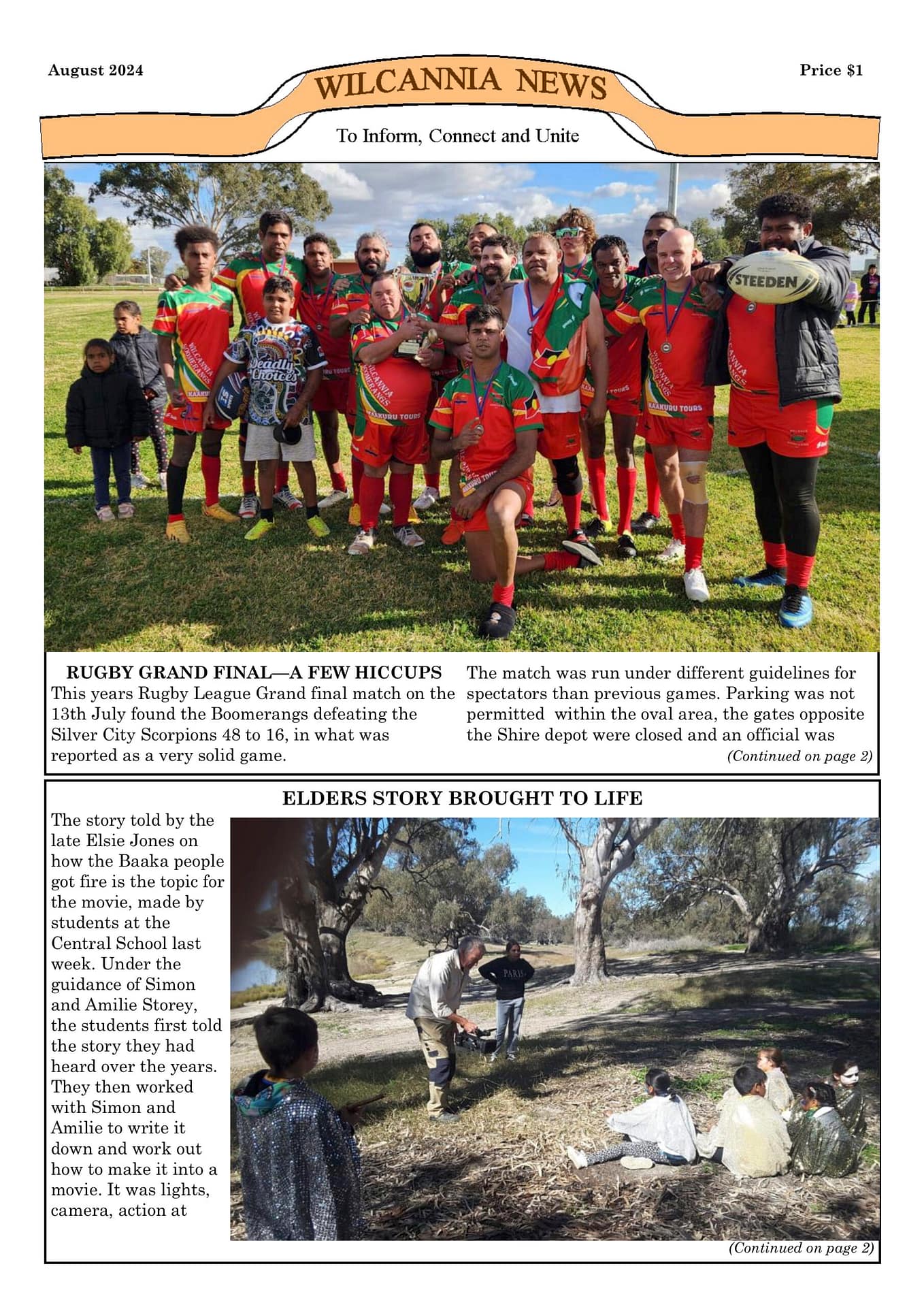 Wilcannia News August 2024