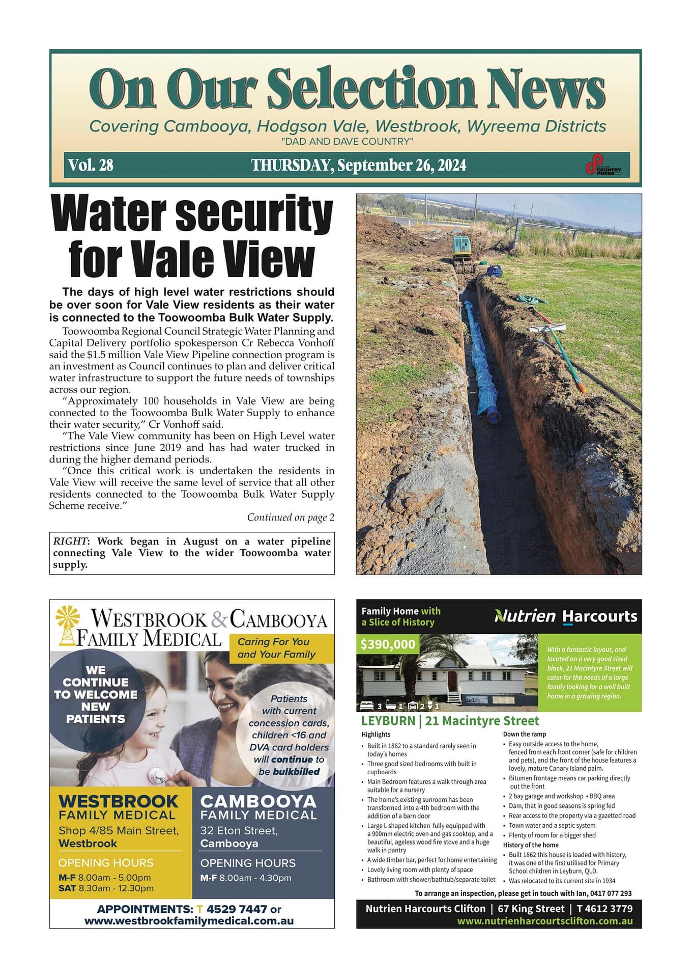 On Our Selection News 26 September 2024