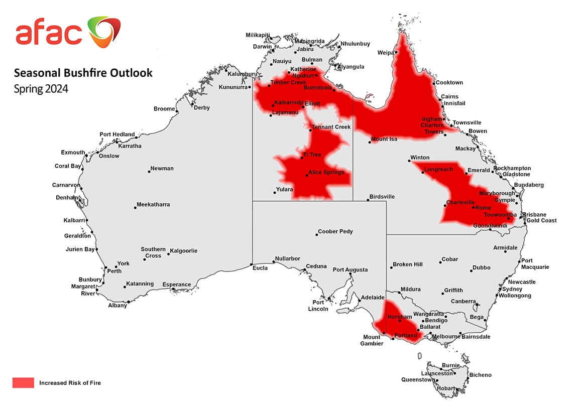 Seasonal Bushfire Outlook Spring 2024