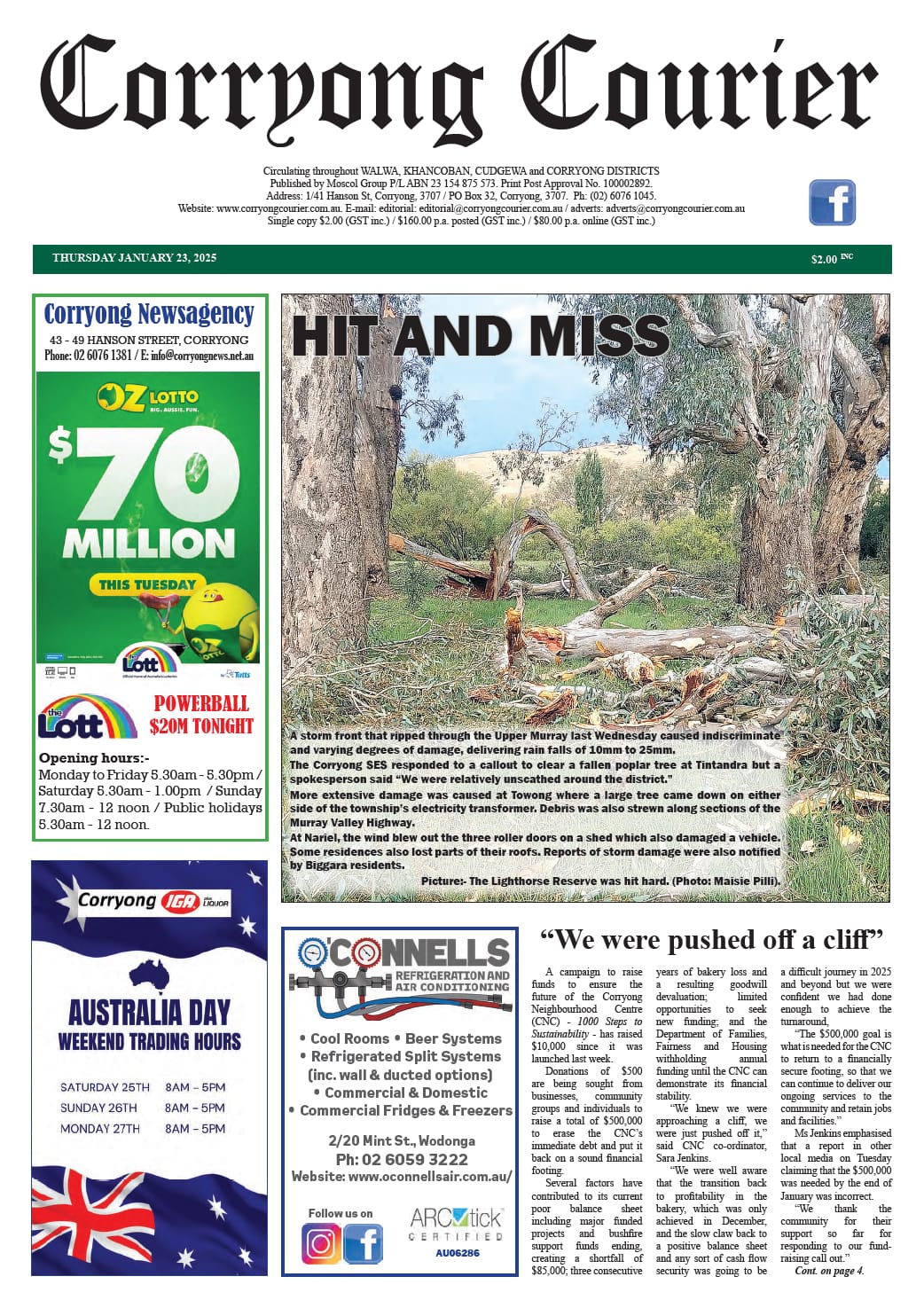 Corryong Courier 23 January 2025