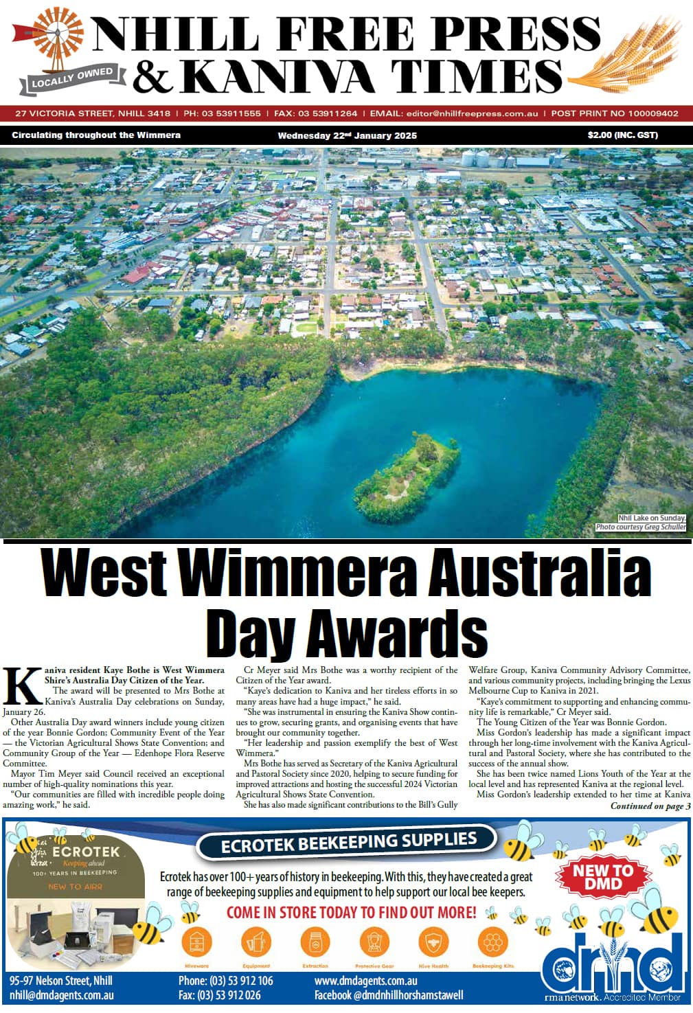 Nhill Free Press & Kaniva Times 22 January 2025