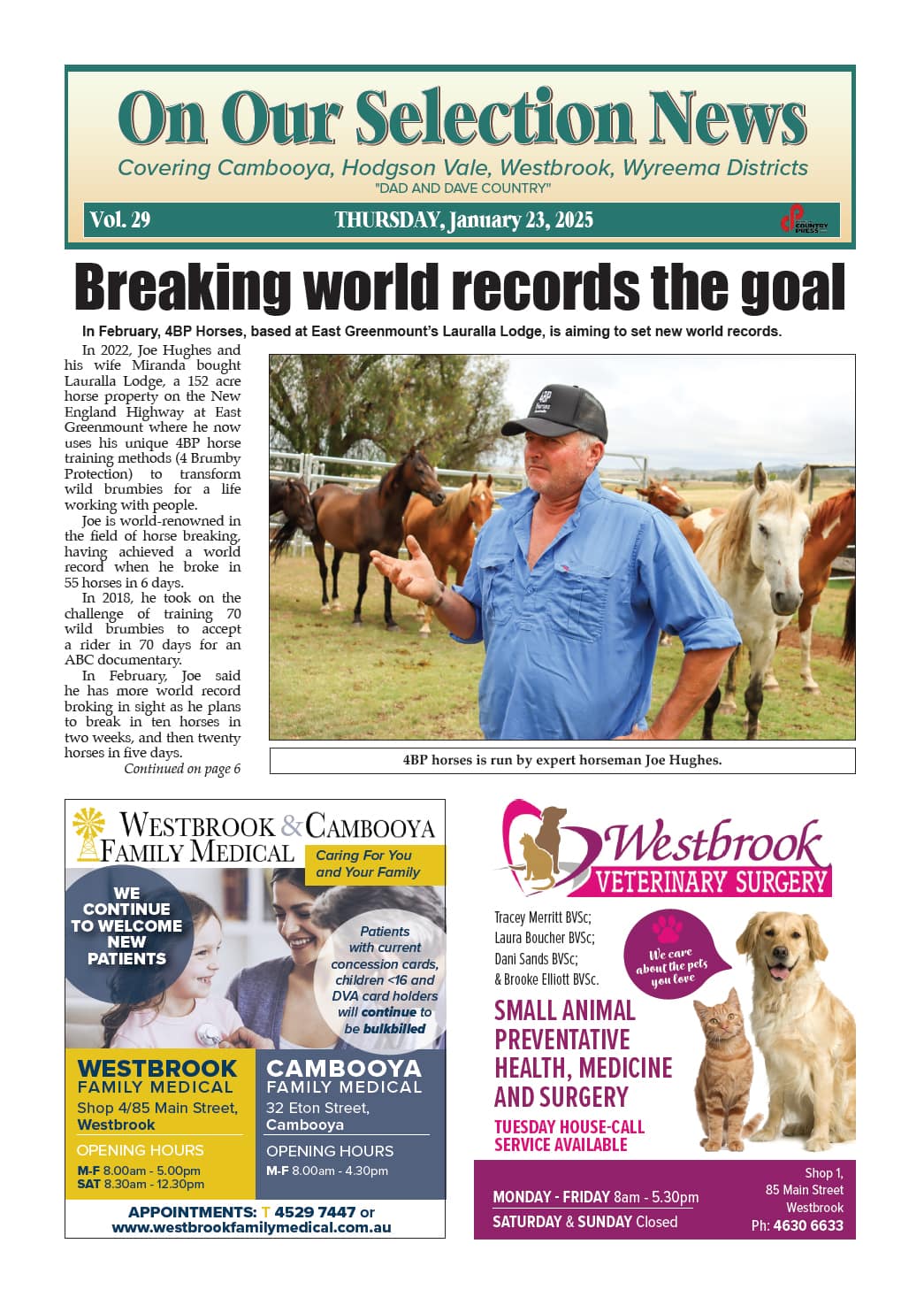 On Our Selection News 23 January 2025