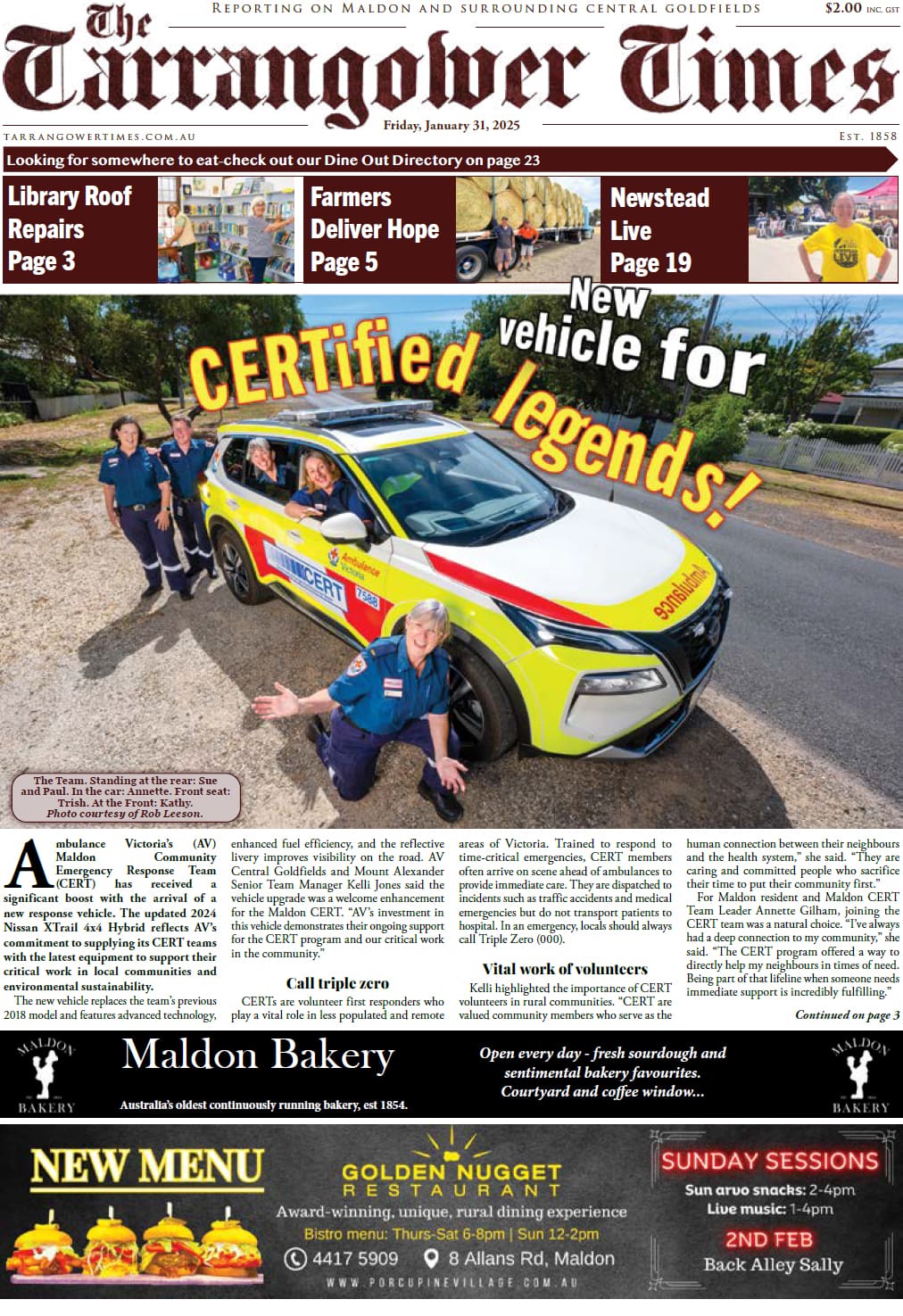 Tarrangower Times 31 January 2025