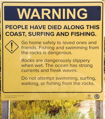 Warning sign