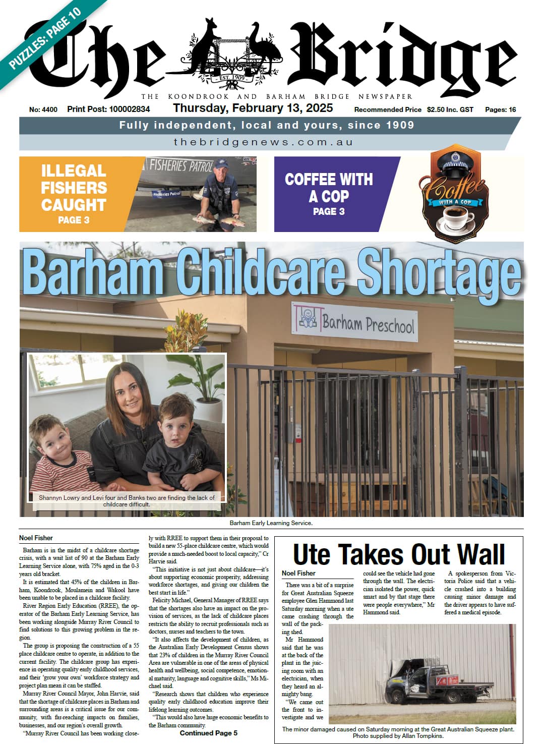 The Koondrook and Barham Bridge Newspaper 13 February 2025