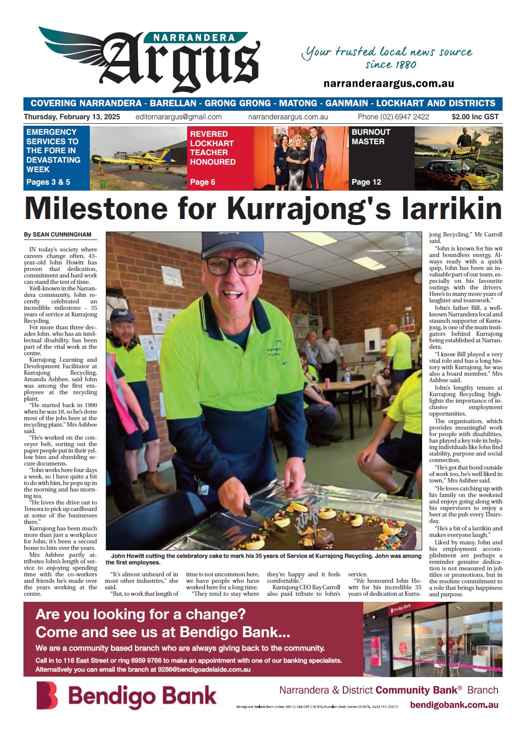 Narrandera Argus 13 February 2025