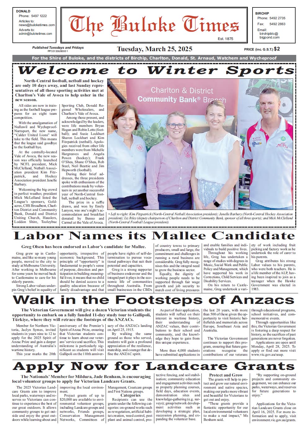 The Buloke Times 25 March 2025