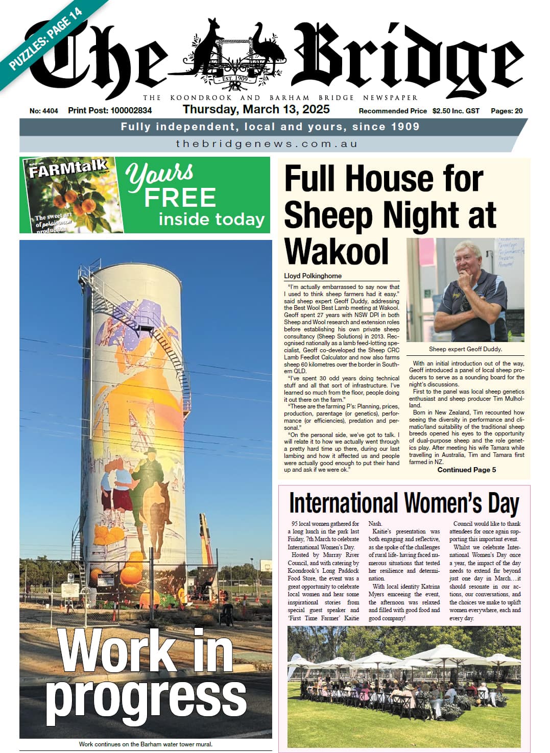 The Koondrook and Barham Bridge Newspaper 13 March 2025
