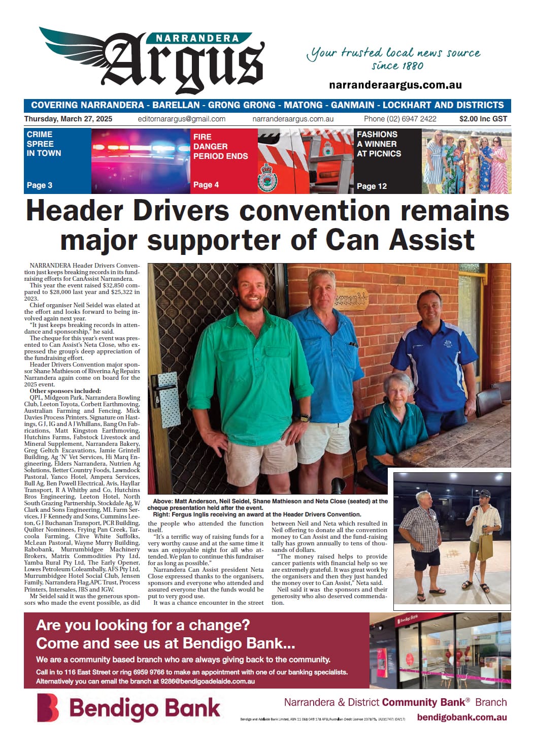 Narrandera Argus 27 March 2025