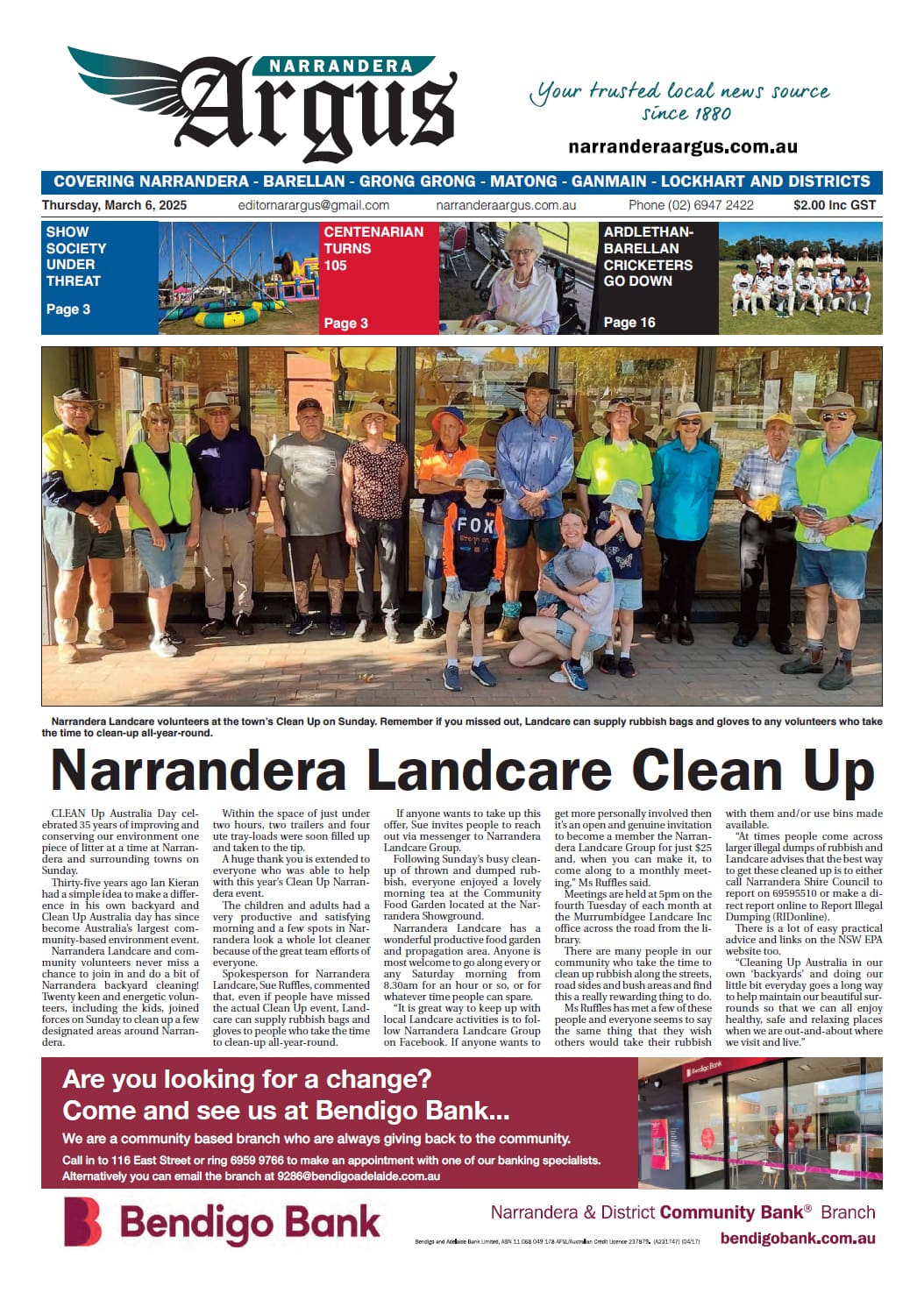 Narrandera Argus 6 March 2025