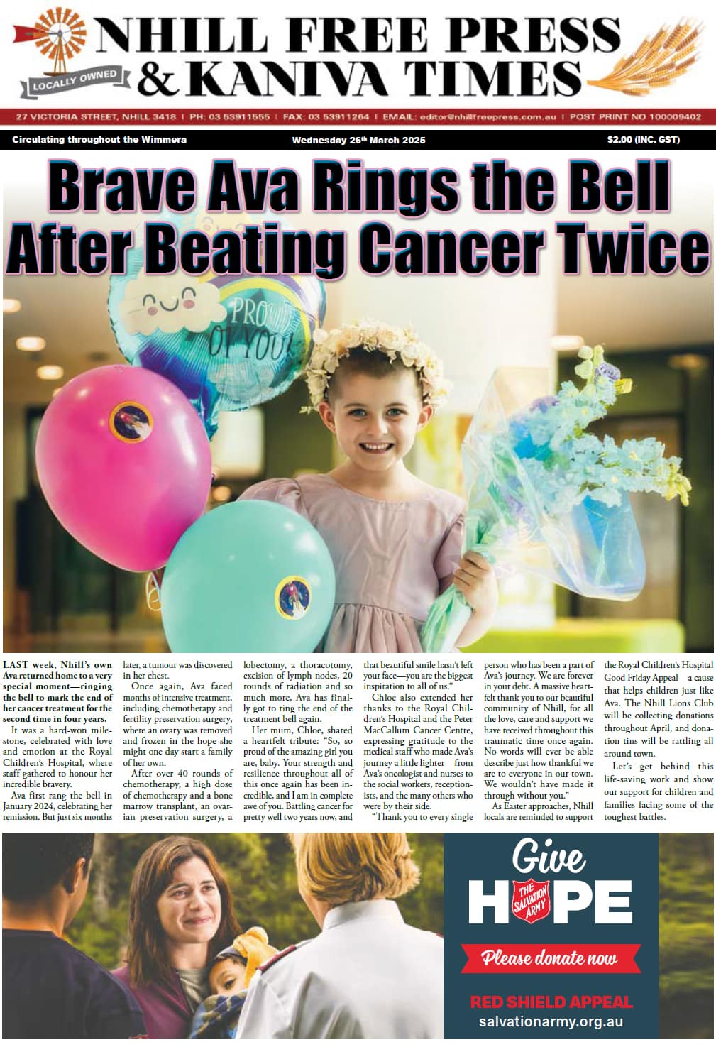 Nhill Free Press & Kaniva Times 26 March 2025