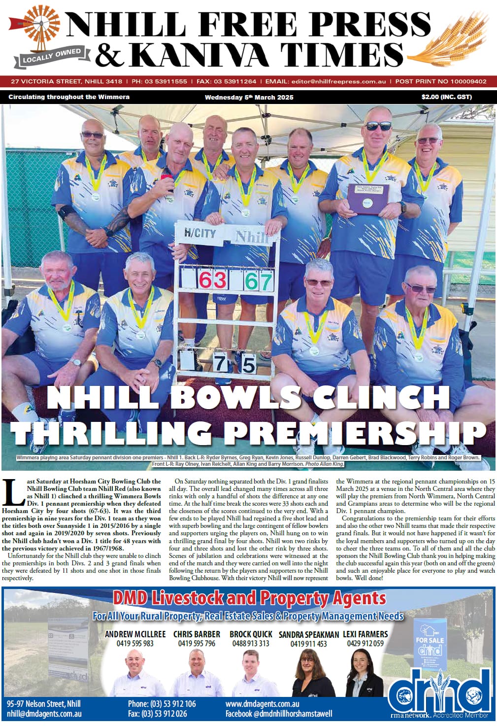 Nhill Free Press & Kaniva Times 5 March 2025