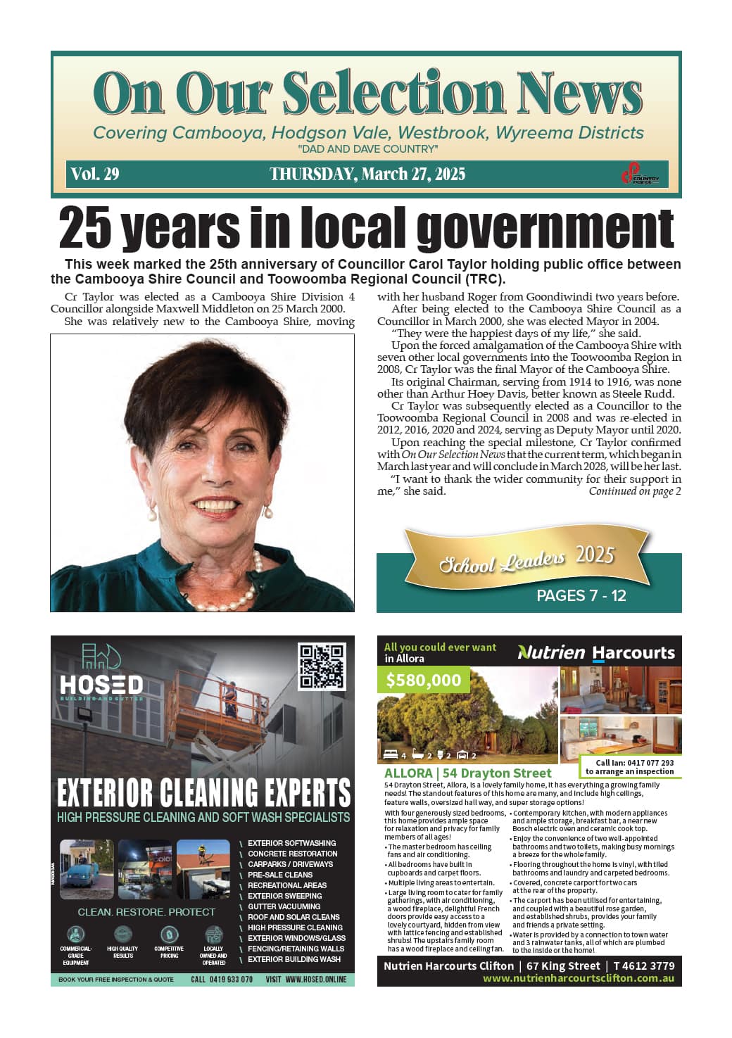 On Our Selection News 27 March 2025
