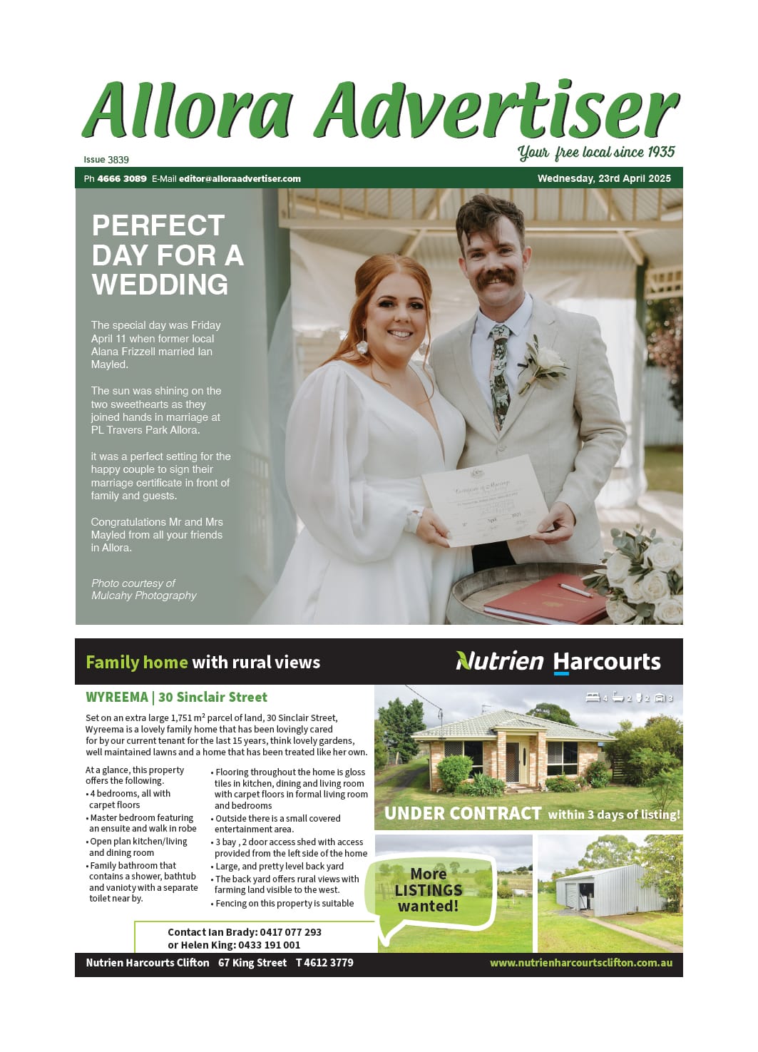 Allora Advertiser 23 April 2025